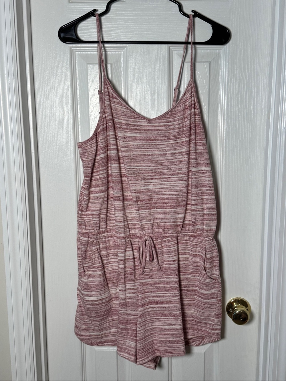 Mossimo Supply Co Space-Dye Knit Romper Pink Heathered no size tag. Probably med
